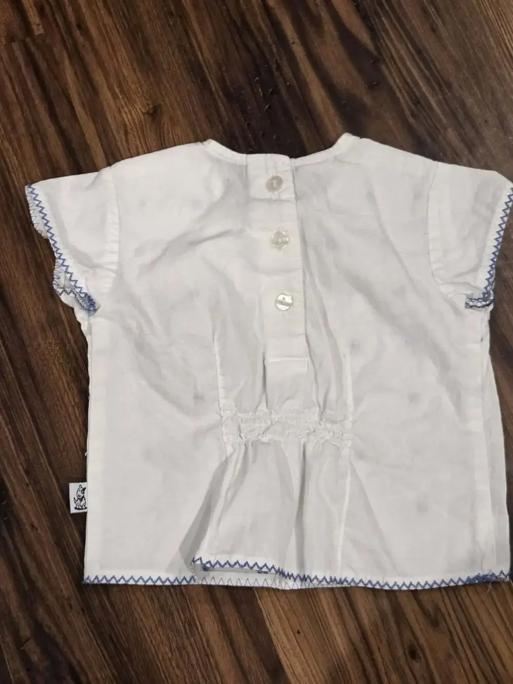 Vintage 90s Sprockets Baby Girl 2-Piece Set Floral Top & Gingham Pants 3-6M